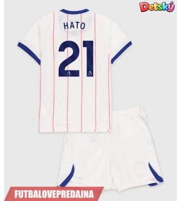 Lacne Dětský Futbalové dres Chelsea Jorrel Hato #21 2026-27 Krátky Rukáv - Tretina (+ trenírky)